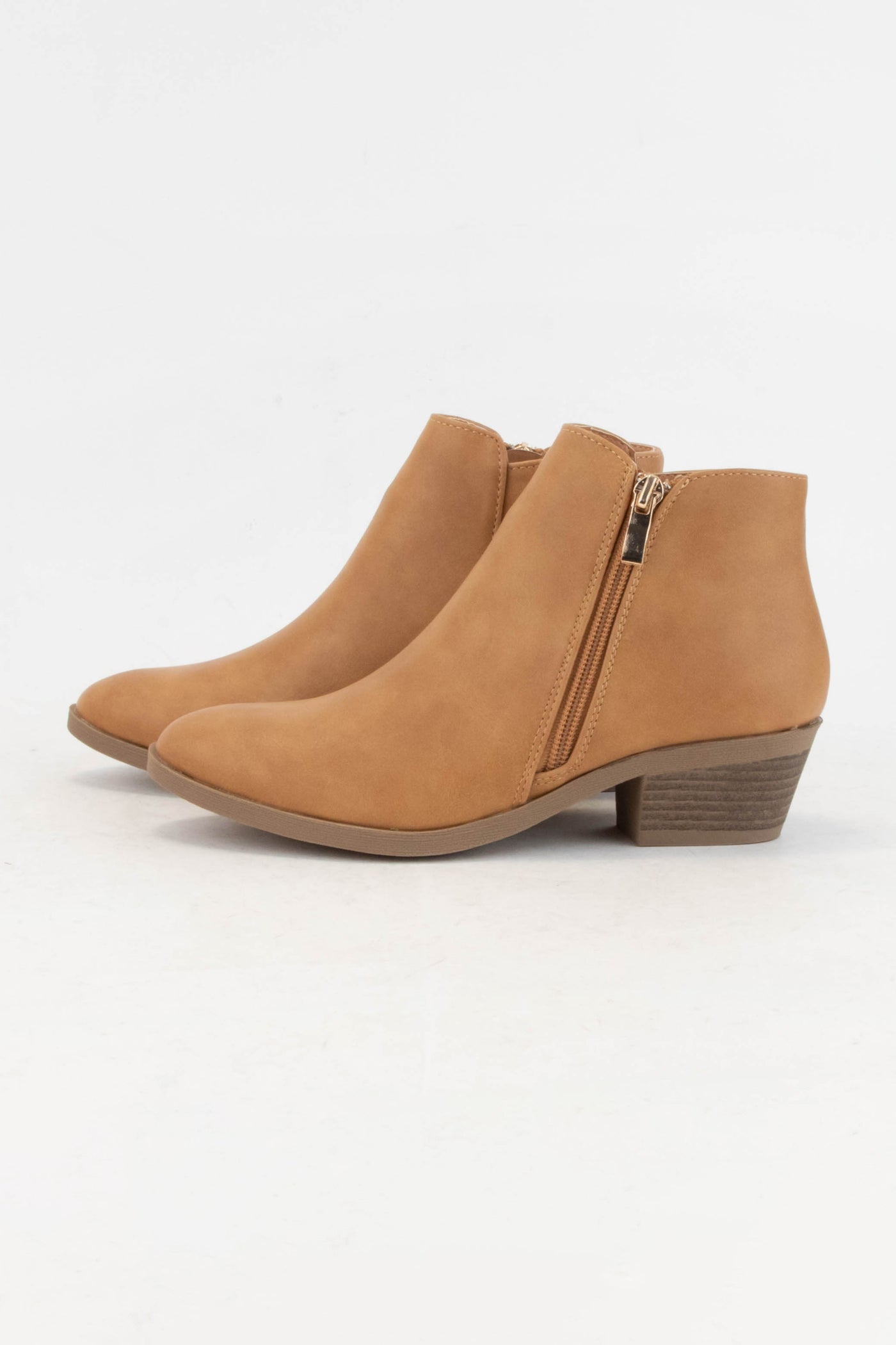 Anna Booties in Camel