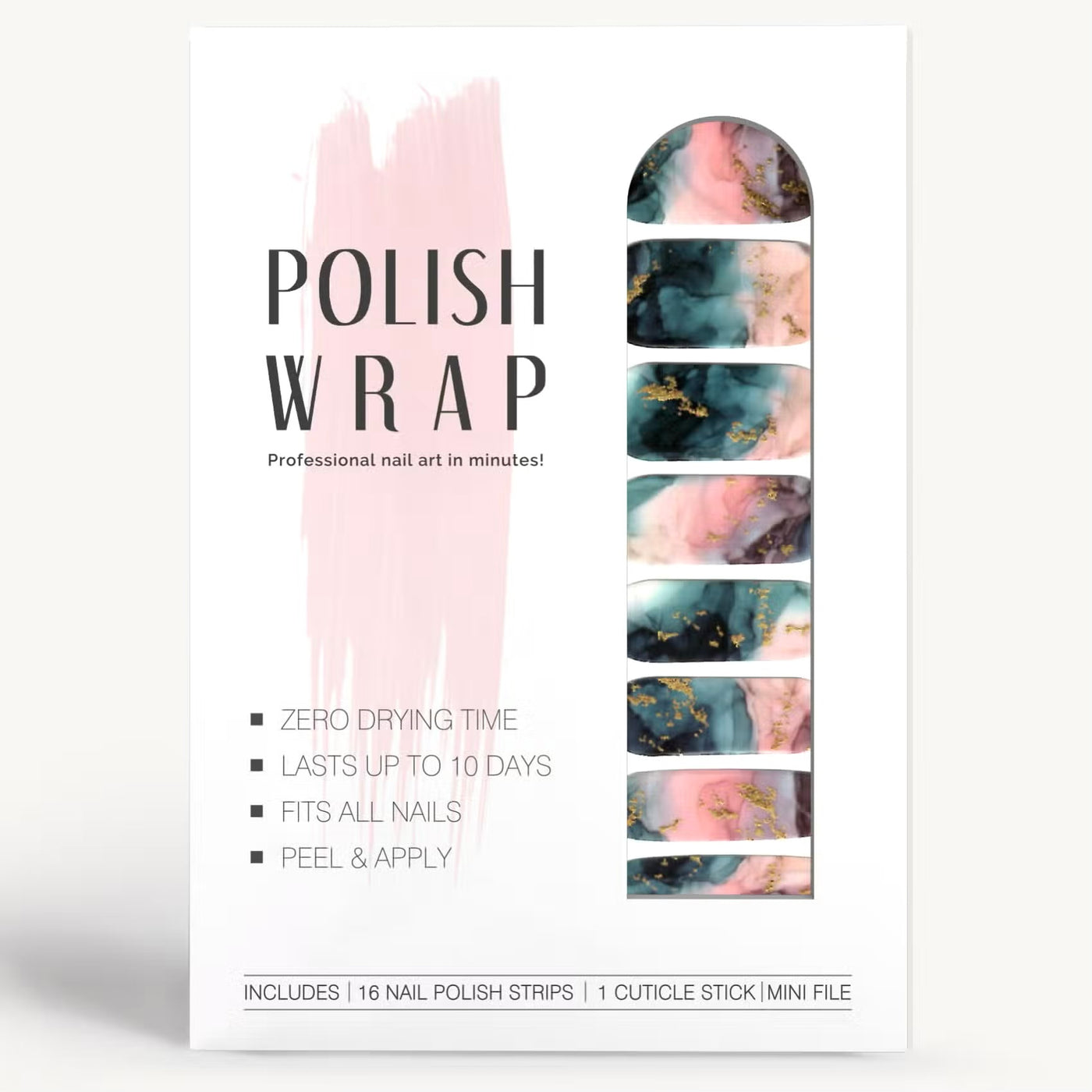 Polish Wrap Nail Wrap - Sunset Quartz