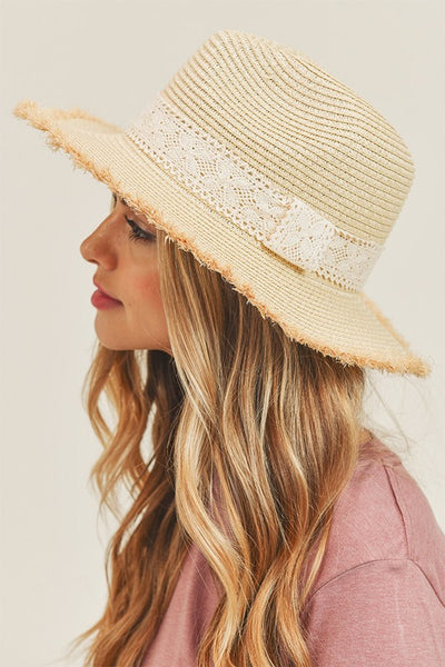 Kayla Summer Hat in Light Tan