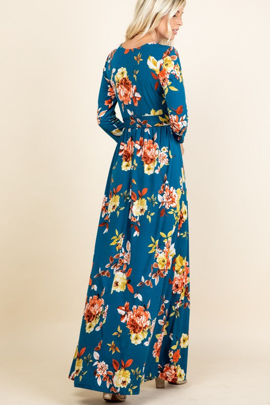 Adele Floral Maxi Dress