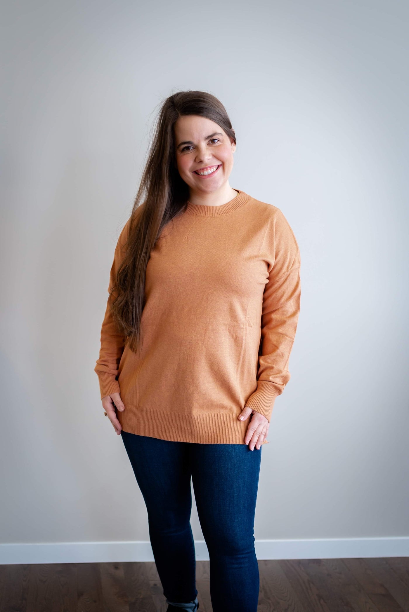 Addison Sweater in Burnt Orange