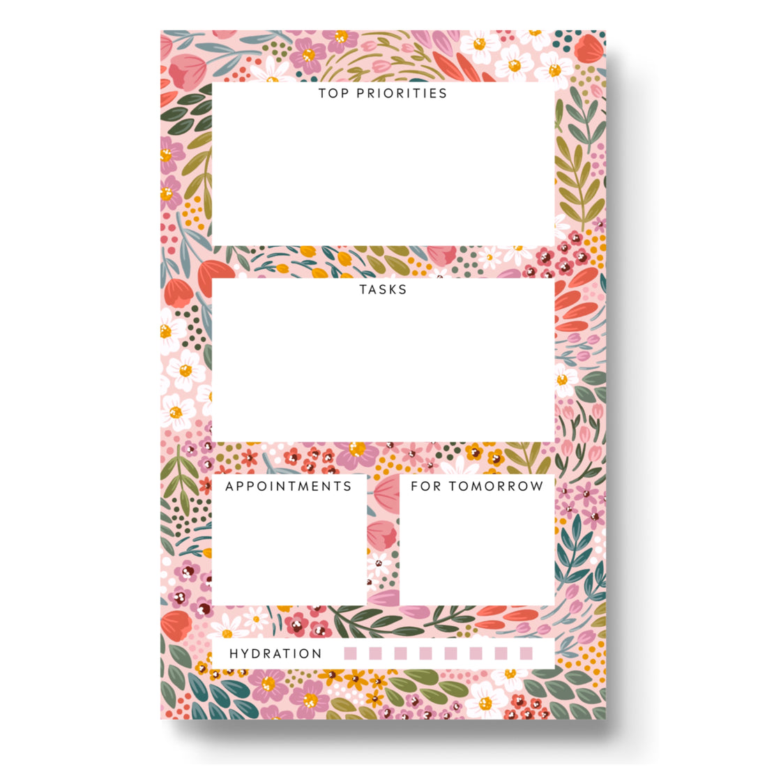 Summer Floral Daily Planner Notepad
