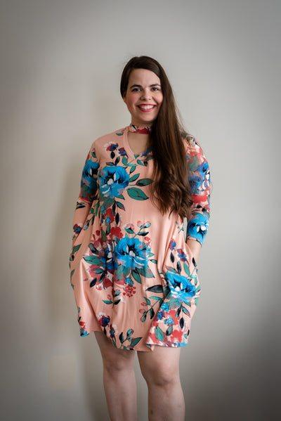 Candice Cut-Out Floral Dress