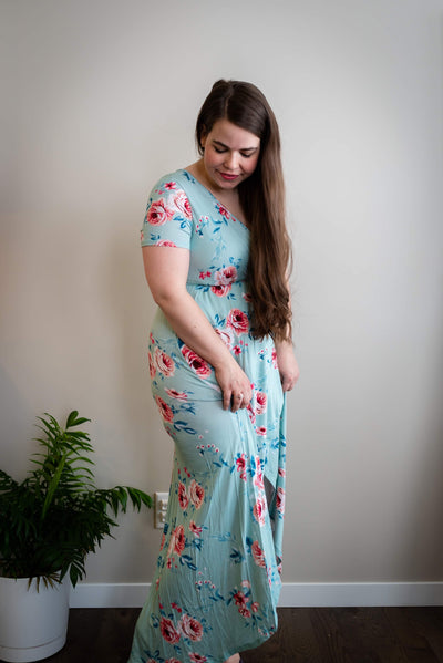 Kenzie Floral Hi-Low Maxi Dress